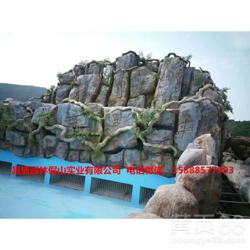 【巴东做水泥假山塑石精雕细琢自然精品】- 