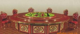 定制加工音乐喷泉电动餐桌 融合科技与自然的创意设计