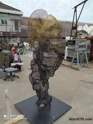 九江室内外不锈钢假山雕塑与网格镂空山雕塑制作工厂探析