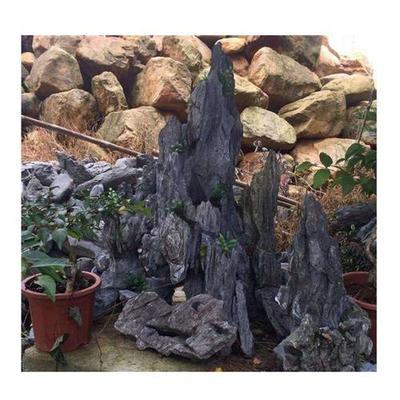 英石峰石 假山艺术的精魂与流水假山的理想石材