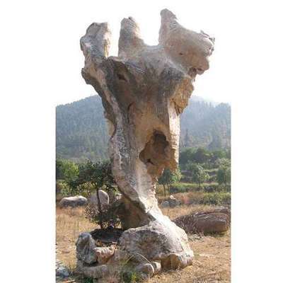 假山叠瀑竣工展示 巧夺天工的自然艺术与生态融合